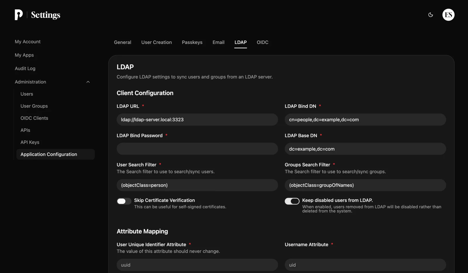 LDAP Integration